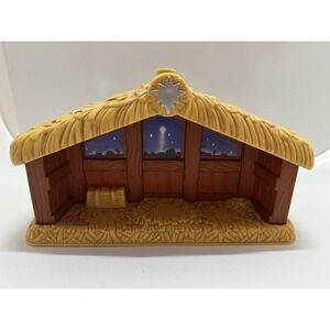Vtg Fisher Price 2002 Little People Nativity Set‎ Manger Stable Only Replacement